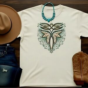 Boot Stitch Long Sleeve Shirt • Western Graphic Tee • Cowgirl Rodeo Top • Boho